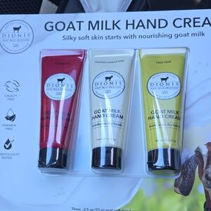 Goat Milk Hand Cream Trio - Red, Cream, Yellow